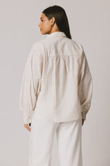 Winifred Button Up In Natural - Final Sale