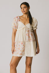 Devin Contrast Mini Dress - FINAL SALE