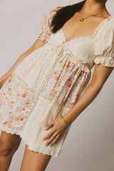 Devin Contrast Mini Dress - Final Sale