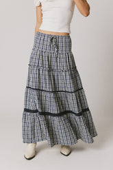 Jasper Plaid Maxi Skirt - FINAL SALE