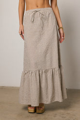Willie Gingham Maxi Skirt - FINAL SALE