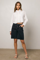 Lydia Bermuda Shorts In Black - Final Sale
