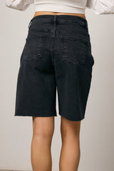 Lydia Bermuda Shorts In Black - Final Sale