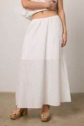 Olivia Embroidered Maxi Skirt - FINAL SALE