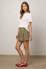 Brooks Leopard Wrap Skort - Final Sale