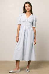 Romy Lace Trim Midi Dress - FINAL SALE
