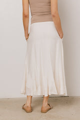 Amara Maxi Skirt In Ivory - Final Sale