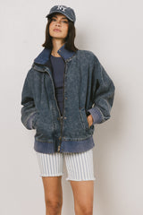 Paige Denim Jacket in Medium Wash - FINAL SALE