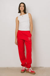 Out Of Office Sweatpants in Red - FINAL SALE
