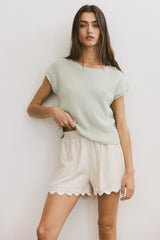 Amy Knit Top In Sage - Final Sale