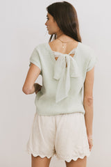 Amy Knit Top In Sage - Final Sale