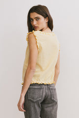 Calvin Gingham Tank In Yellow