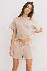 Willa Knit Top in Taupe - FINAL SALE