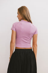 Tillie Reverse Seam Top In Orchid