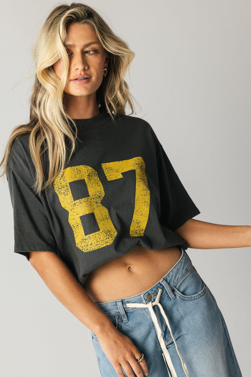 Jersey Oversized Graphic Tee - FINAL SALE
