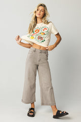 Oliver Extra Wide Leg Jeans In Gray - Final Sale