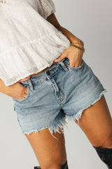 Nora Frayed Denim Shorts - Final Sale