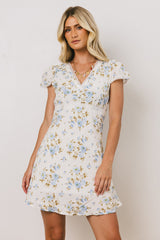 Leo Lace Trim Mini Dress - FINAL SALE