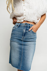 Louise Denim Midi Skirt - FINAL SALE