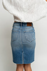 Louise Denim Midi Skirt - Final Sale
