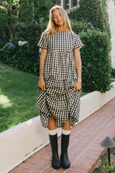 Keyla Plaid Midi Dress - FINAL SALE