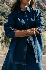Maddy Oversized Button Up - Final Sale