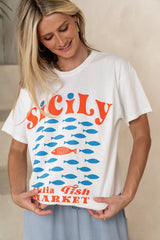 Sicily Oversized Graphic Tee - Final Sale