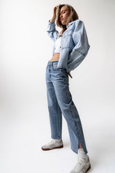 Cleo Studded Wide Leg Jeans - FINAL SALE