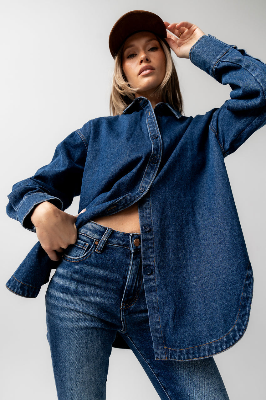 Maddy Oversized Button Up - FINAL SALE