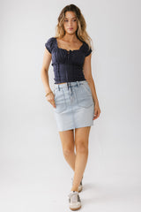 Kyra Denim Mini Skirt - Final Sale