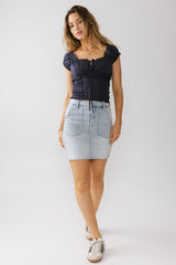 Kyra Denim Mini Skirt - Final Sale