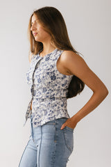 Piper Denim Button Up In Blue - Final Sale