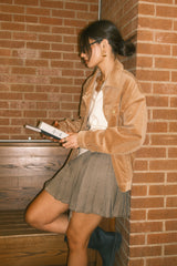 Sarah Corduroy Jacket In Camel - Final Sale