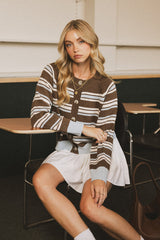 Bennie Striped Cardigan - Final Sale