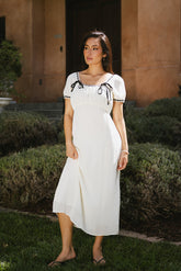 Quincy Lace Trim Midi Dress - FINAL SALE
