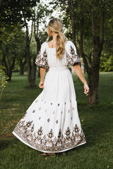 Alder Embroidered Maxi Dress - Final Sale