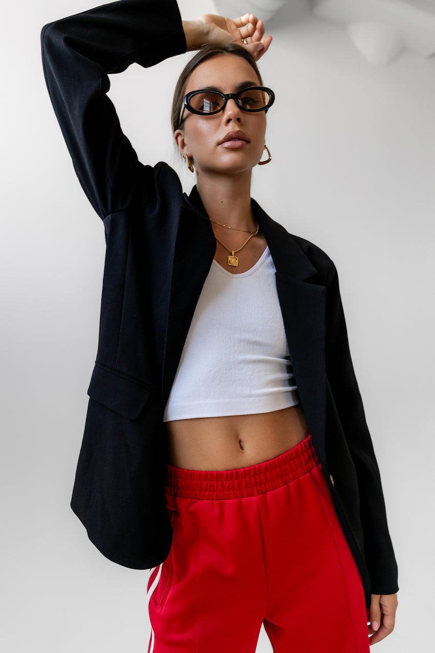 Crystal Blazer in Black - FINAL SALE