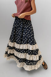 Aries Floral Maxi Skirt - FINAL SALE