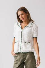 Jaida Contrast Knit Top - Final Sale