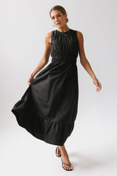Carmina Tiered Dress in Black - FINAL SALE