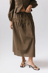 Keira Gingham Midi Skirt - FINAL SALE
