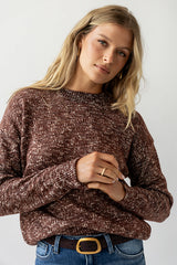 Daphne Knit Sweater In Brown - Final Sale