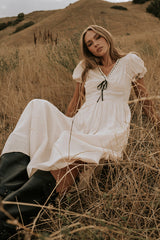 Kaydence Maxi Dress In Cream - Final Sale