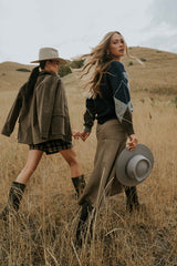 Carly Vegan Leather Jacket In Dark Olive - Final Sale