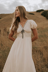 Kaydence Maxi Dress In Cream - Final Sale