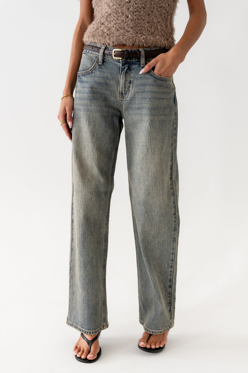 Marshall Straight Leg Vintage Jeans in Light Wash - FINAL SALE