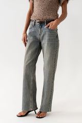 Marshall Straight Leg Vintage Jeans In Light Wash - Final Sale