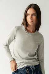 Makayla Shirt In Grey - Final Sale