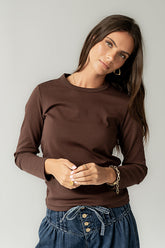 Makayla Shirt in Brown - FINAL SALE
