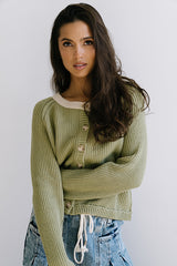Margaret Contrast Cardigan - Final Sale